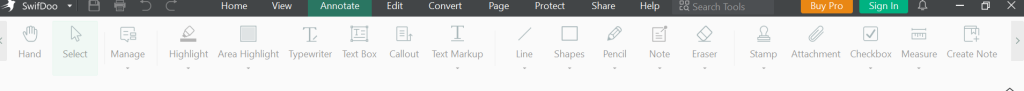 main interface