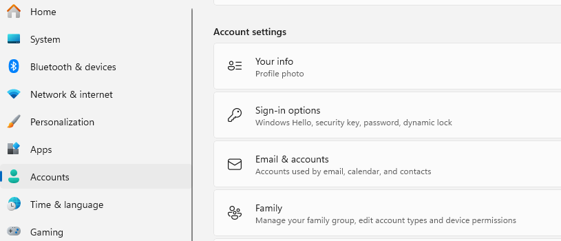 Accounts