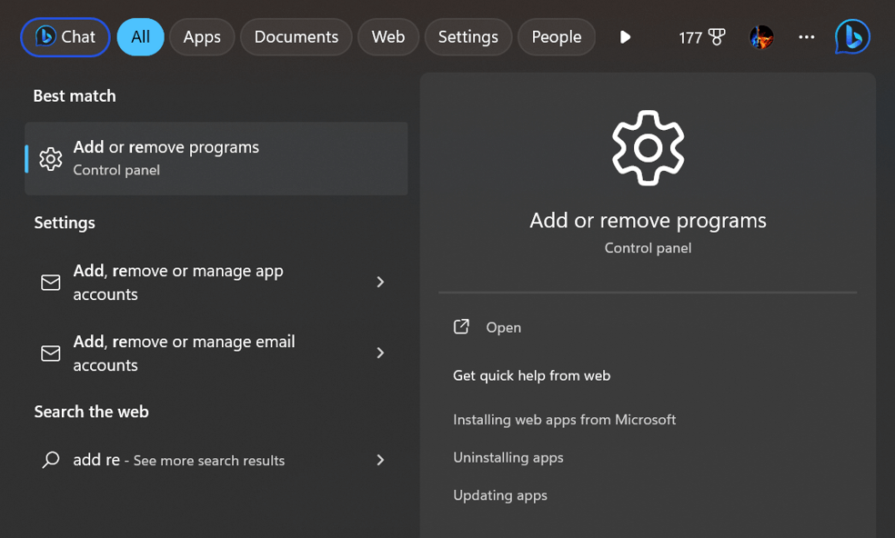 Add Remove Program