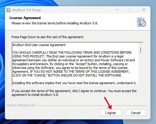 Anyburn on Windows