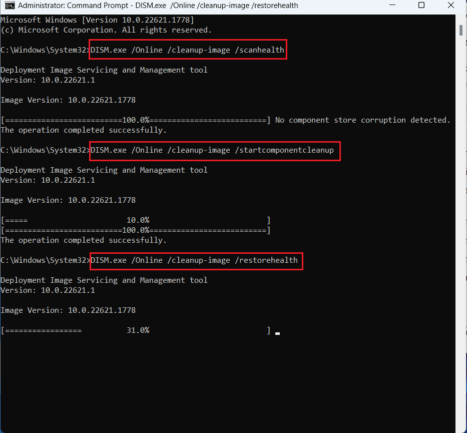 Command prompt with the administrator option