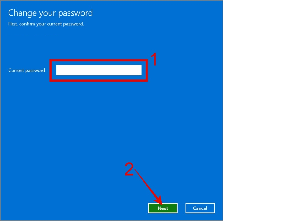 Current password