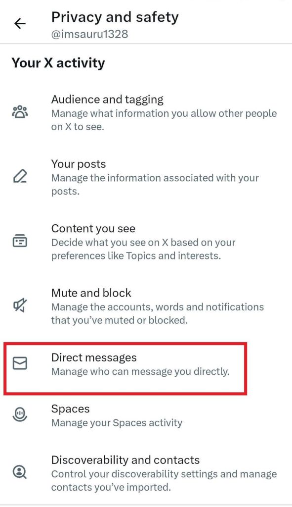 Direct messages