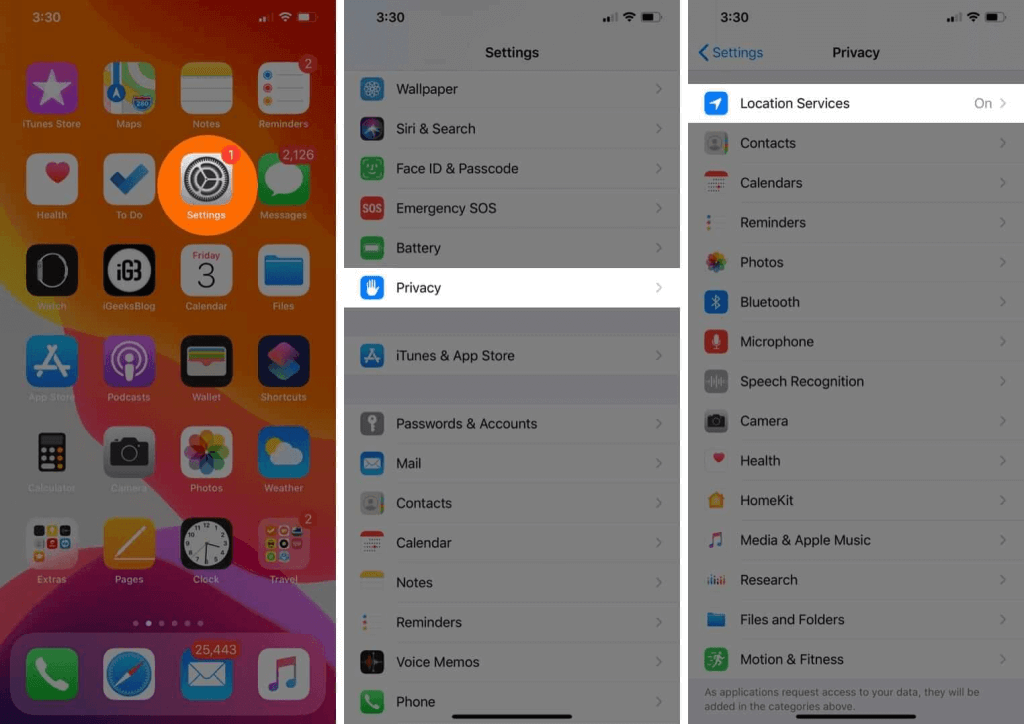 Disable Location Services
