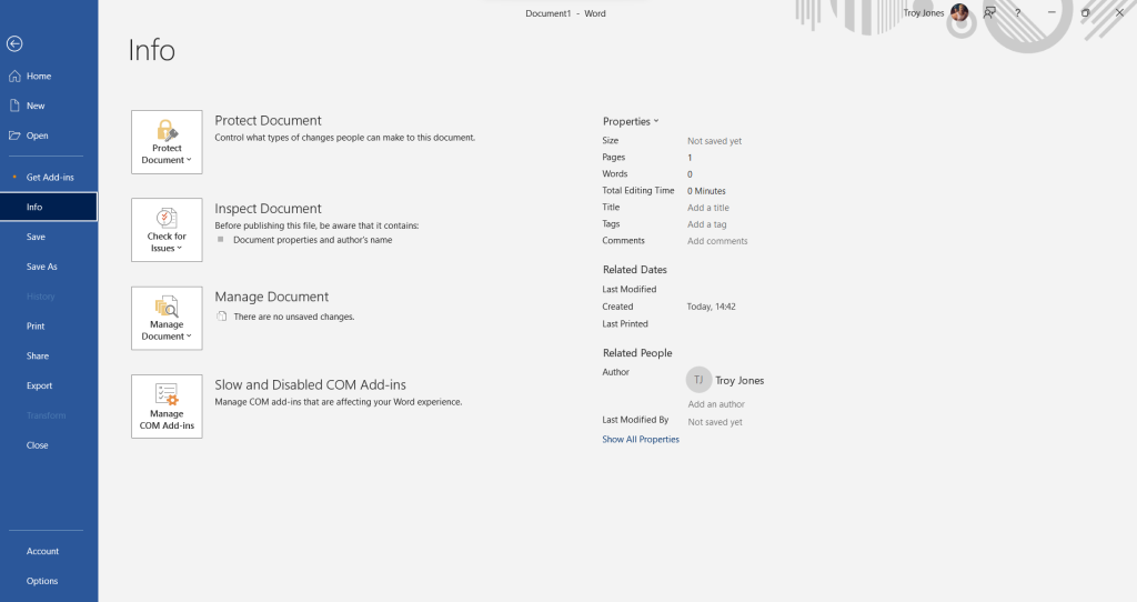 Doc Info
