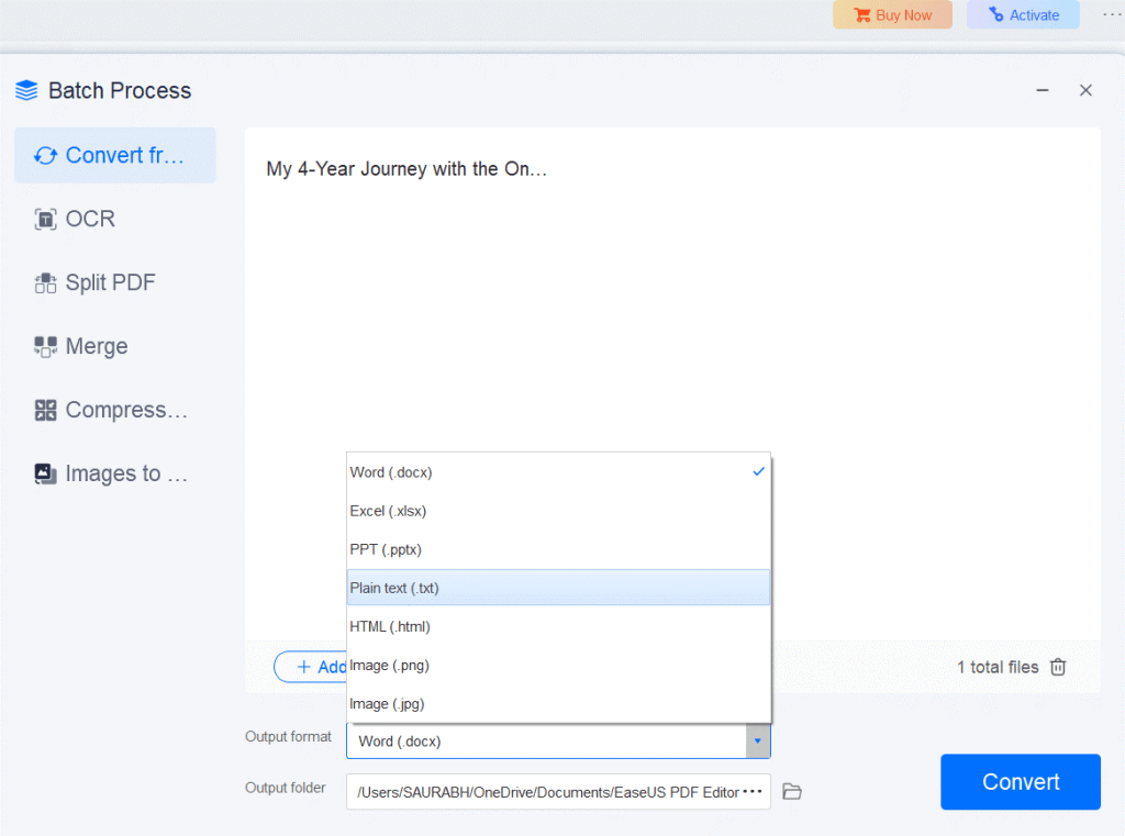 EaseUS PDF Converter