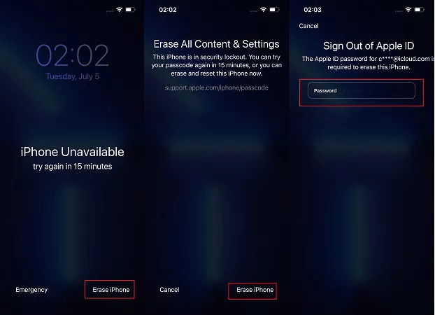'Erase All Content & Settings