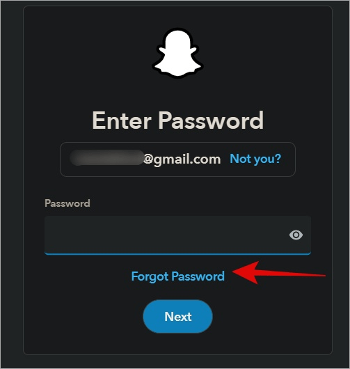 Forgot Password feature