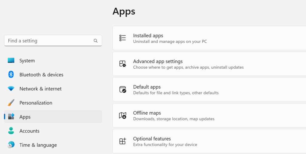 Installed Apps
