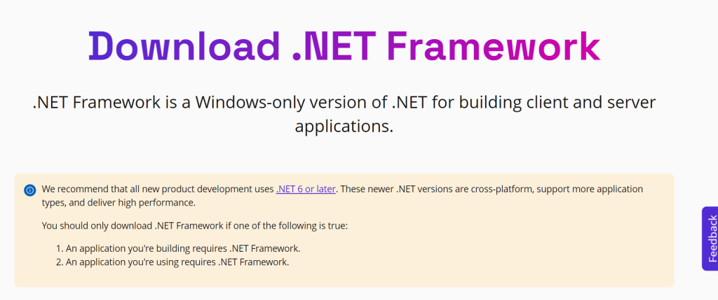 Latest .NET Framework