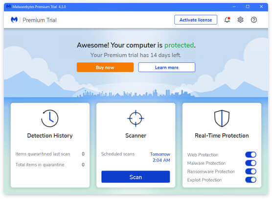 Malwarebytes Free Virus Scanner