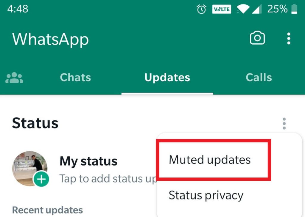 Muted updates