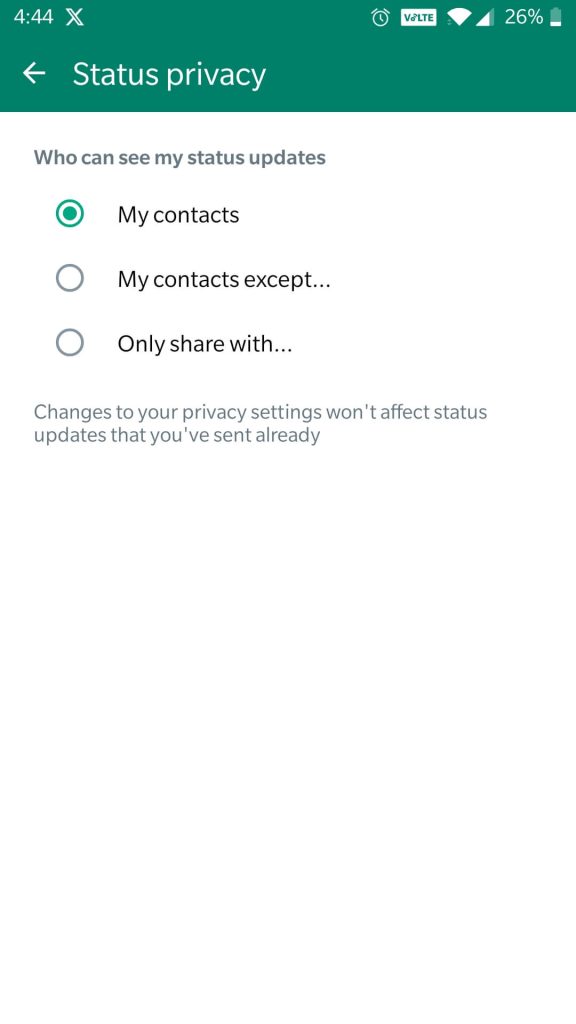 My Contacts