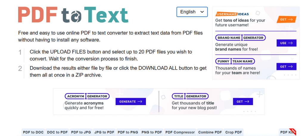 PDF to Text