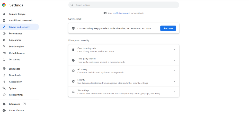 Privacy and Security