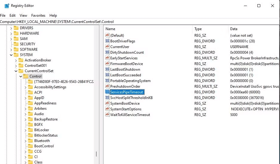Registry Editor for windows
