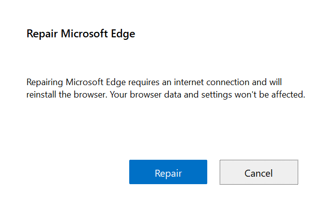 Repair edge