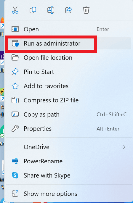 Run as Administrator