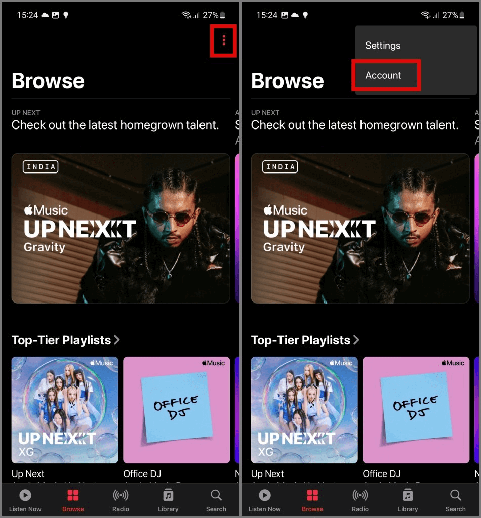 Sign Out From Apple Music App