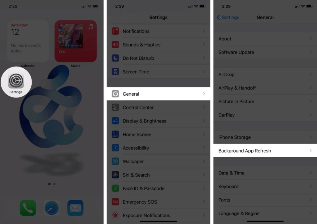 Turn Off Background Refresh