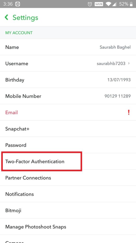 Two-Factor Authentication