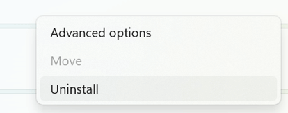 Uninstall