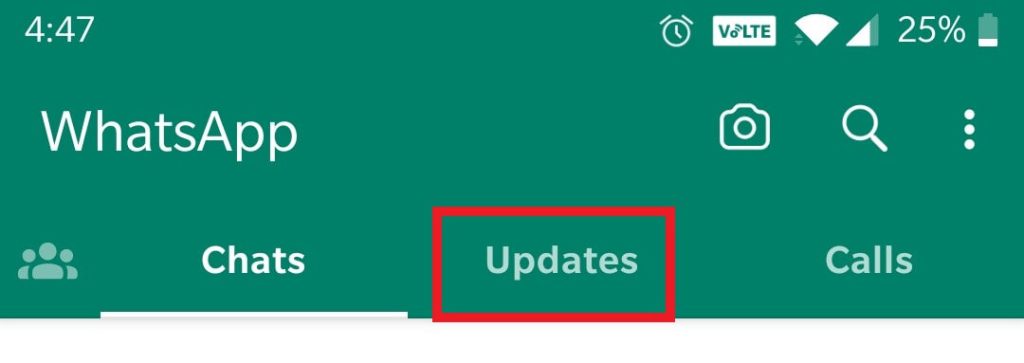 Updates section