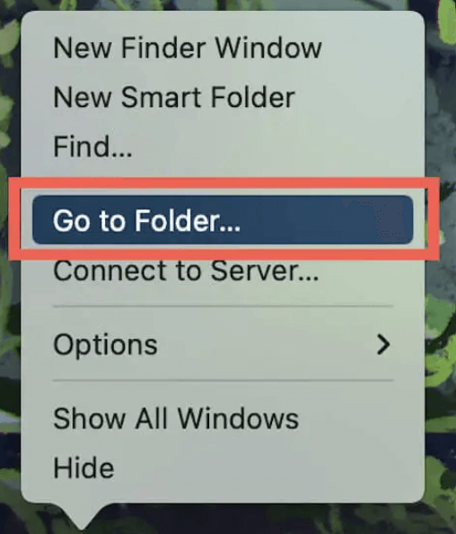 go to folder