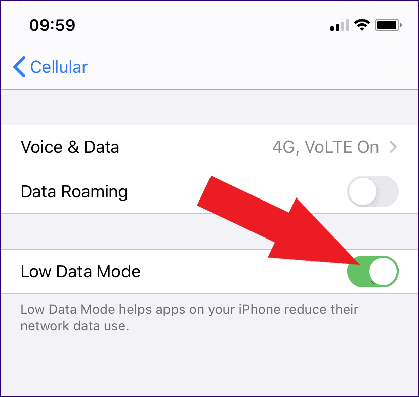 low data mode