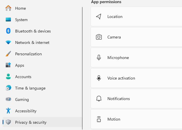 App Permissions