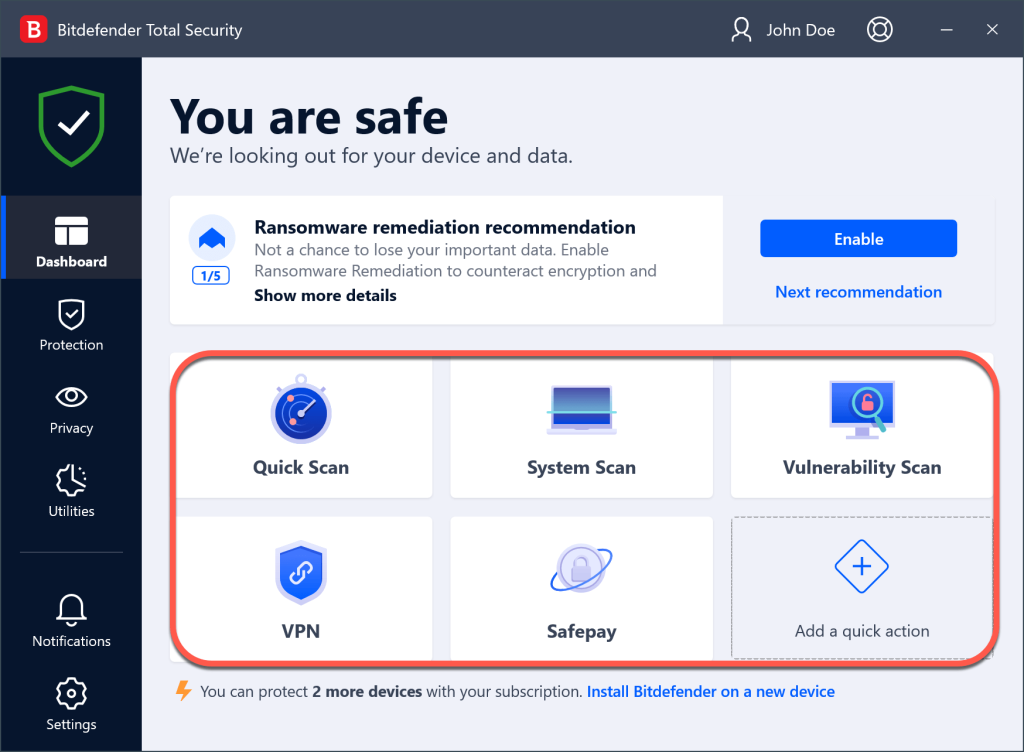Bitdefender total security