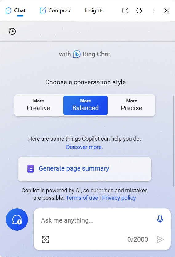 Bing chat