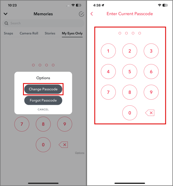 Change passcode