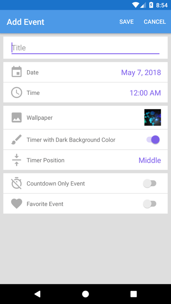 Countdown Star