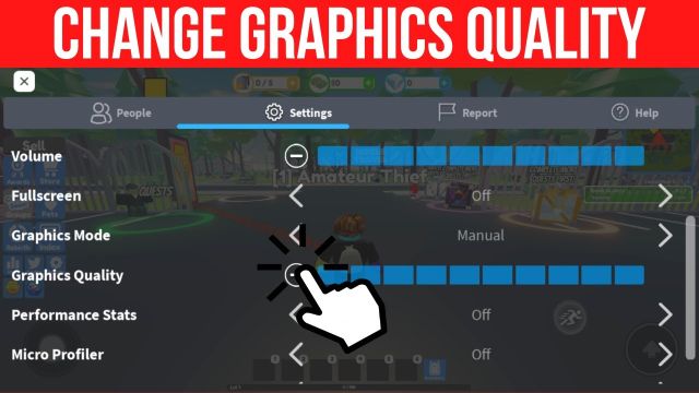Graphics Quality slider