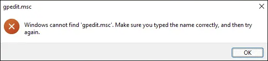 Group policy editor