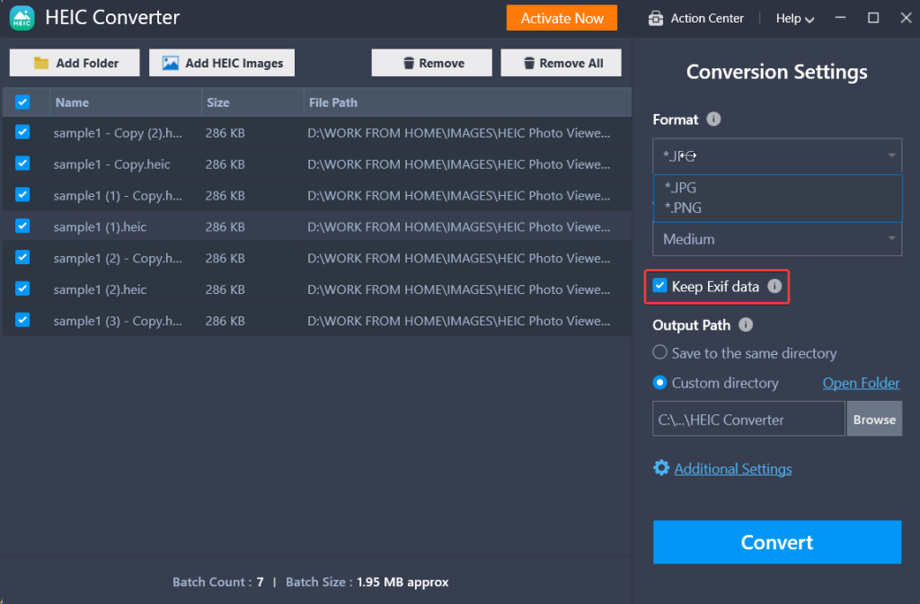 Keep or Remove Exif Data