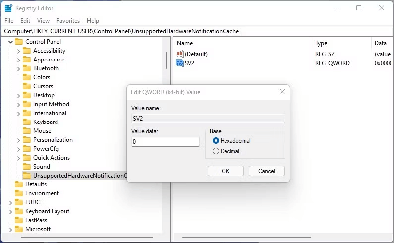Registry Editor