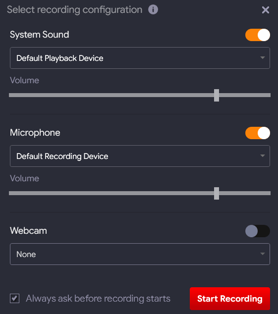 Screen recorder