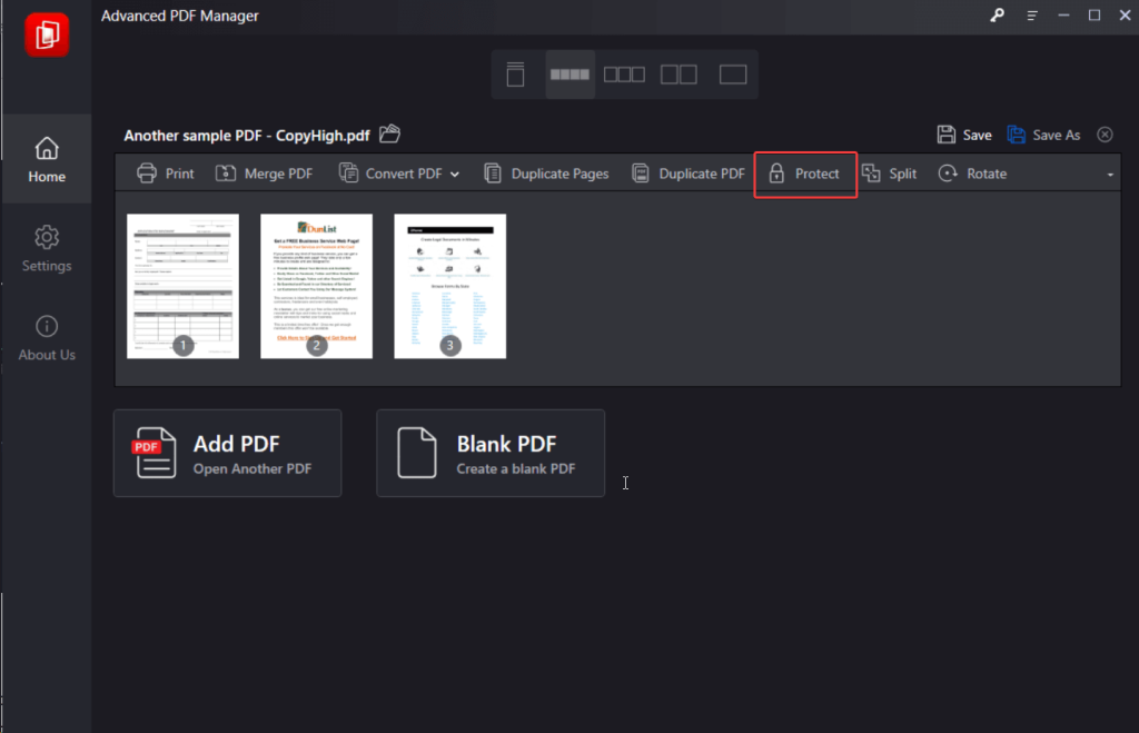 advanced pdf manager