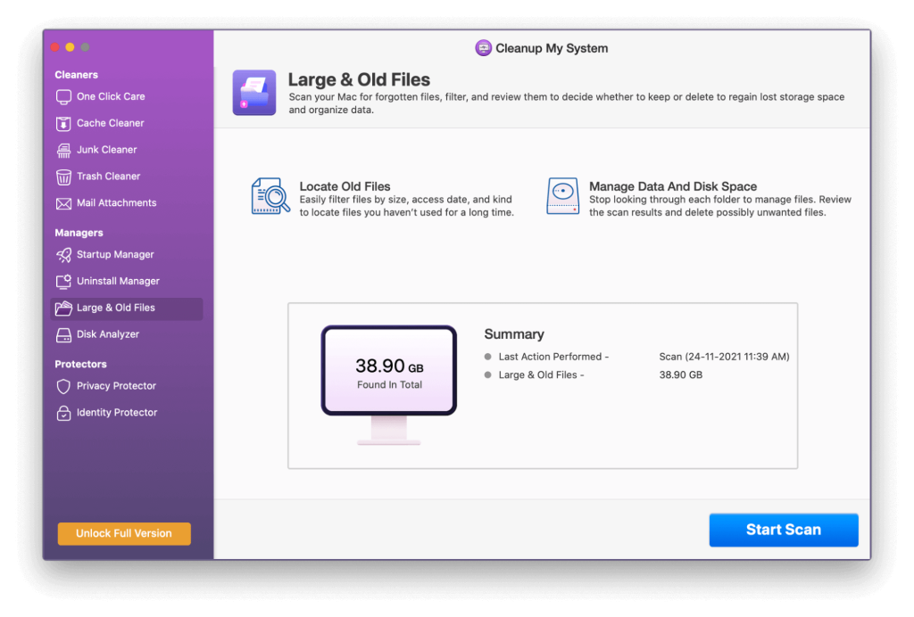 clean old files