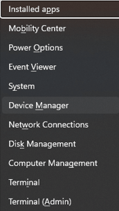 device manager