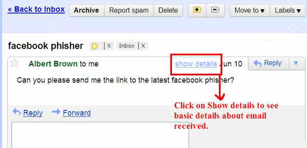email received