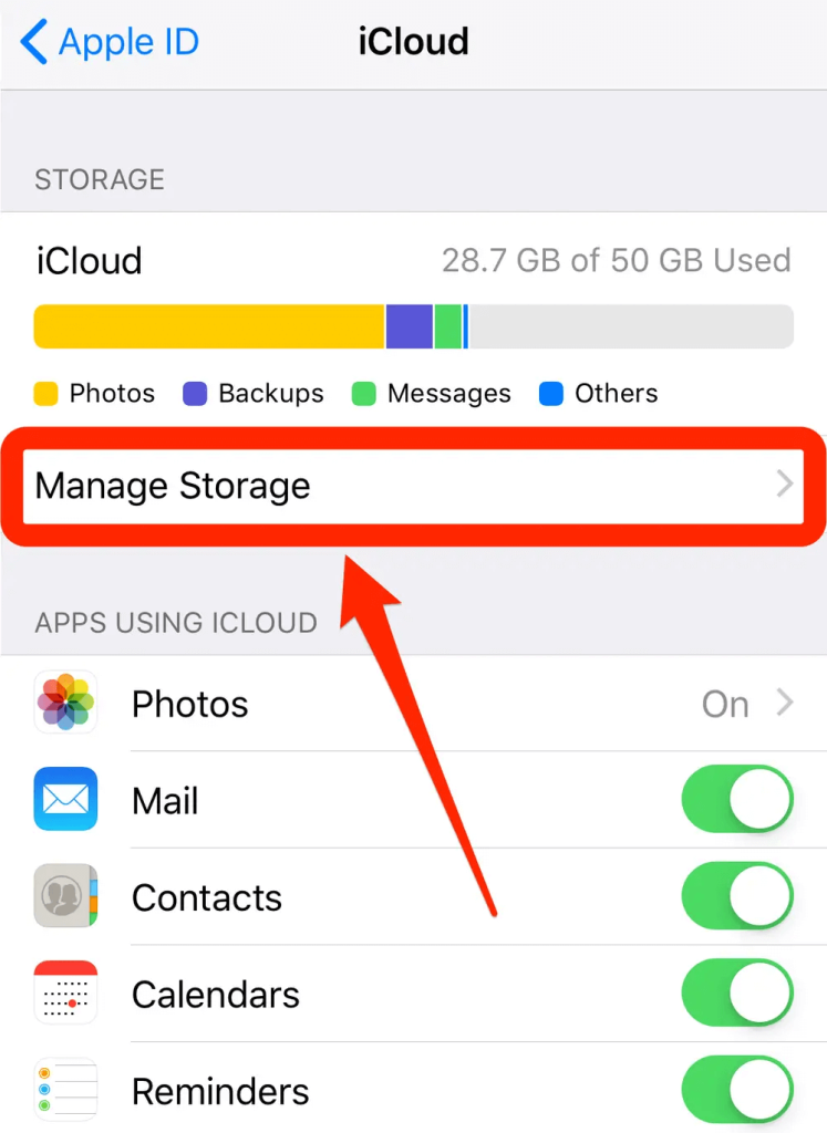 manage storage