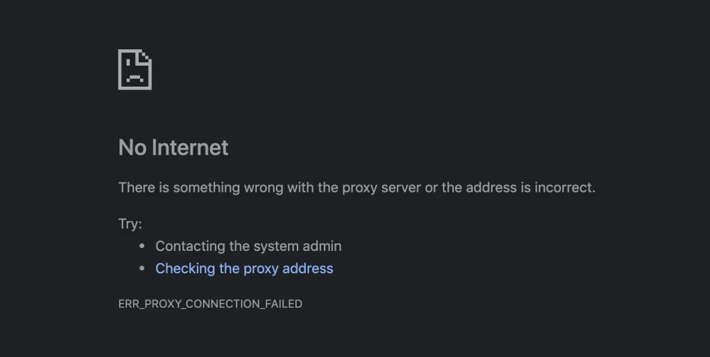 no internet