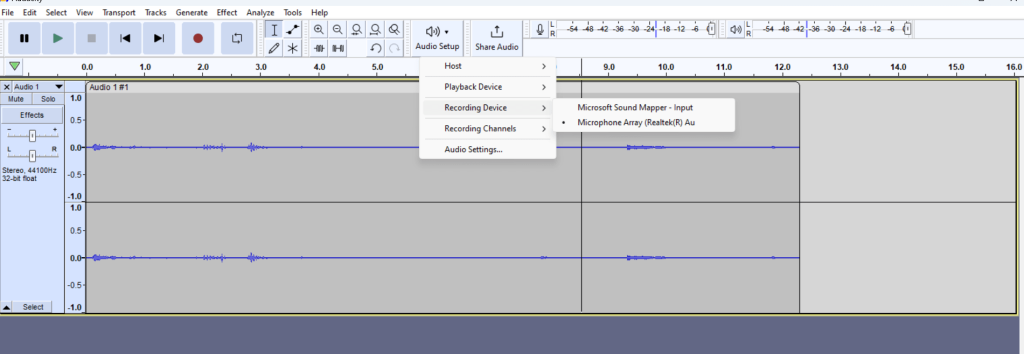 record audio on windows
