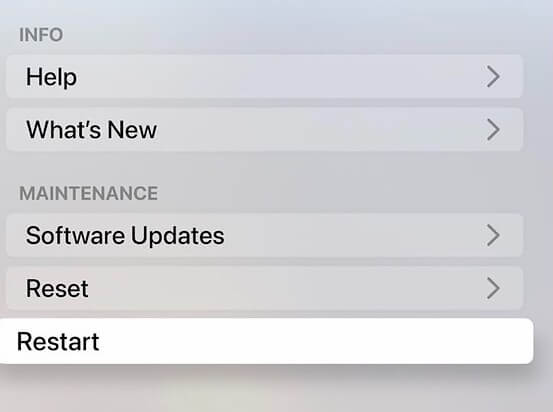 restart