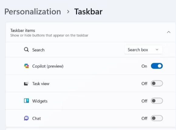 taskbar