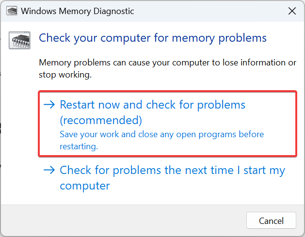 Check RAM Errors