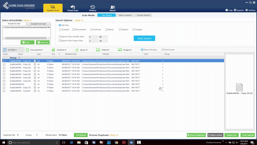 Clone Files Checker